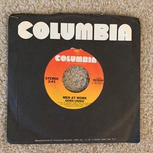 Vintage Men at Work  7” Vinyl Record, 1982